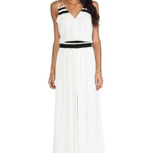 NWT Parker Silk Black and White Dress